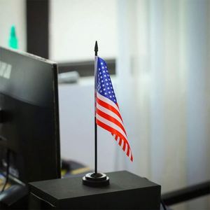 Promotional Premium Custom Nylon Plastic Base Polyester Mini Country National Office Desk Table <b>Flags</b> - Product Image 6