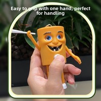 Internet célébrité transfrontalière Shanhaijing bâton en bois Figure transformant visage jouet PVC porte-clés pendentif cadeau pour enfants