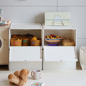 Boîte de rangement Plafarm Souffle JWPL0018, type ABCDD, armoire modulaire en ABS et acier, empilable, organisation de la maison et du bureau, multi-tiroirs - Product Image 3