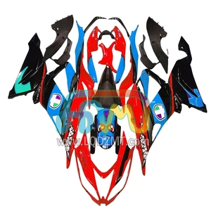 Inyección para <span class=keywords><strong>KAWASAKI</strong></span> <span class=keywords><strong>NINJA</strong></span> ZX 6R <span class=keywords><strong>636</strong></span> C <span class=keywords><strong>ZX6R</strong></span> 13 15 16 17 18 Shark red 43LQ.123 ZX636 ZX-6R 2013 2015 <span class=keywords><strong>2016</strong></span> 2018 Carenado - Product Image 1