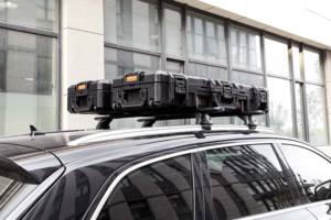 Vente d'usine Camping en plein air haute résistance LLDPE plastique <span class=keywords><strong>roto</strong></span>-moulé 60 litres boîte à outils utilisée sur le support d'extension de galerie de toit de voiture - Product Image 5