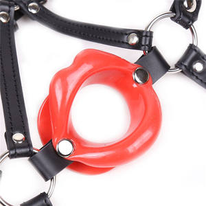 Black Bondage Restraints Belt Harness Mouth <strong>Gag</strong> with Cover <strong>O</strong> <strong>Ring</strong> Open Mouth <strong>Gag</strong> Oral Fetish Bdsm Bondage Restraints Erotic Toy - Product Image 5