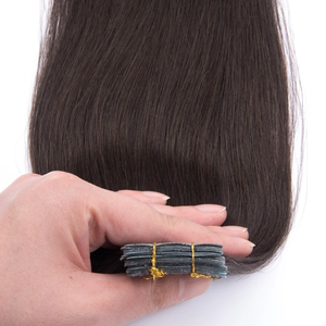 Jasmine Beauty 100% Human Remy Virgin <b>Russian</b> Hair Extensions Tape ins hair extension Double Drawn Straight 22 Inch Brown - Product Image 1