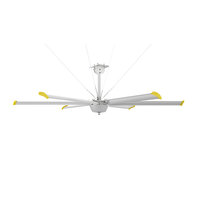 Ventilateur HVLS de haute qualité BICHEN pour l'élevage de vaches, l'écurie de chevaux, le refroidissement et la circulation de l'air, grand ventilateur de plafond industriel