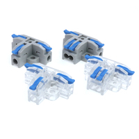 Hochleitfähiger Kupfer-T-Verbinder 32A 0,08-4mm² Push-in-Hebelklemmenblock für Stromverzweigung