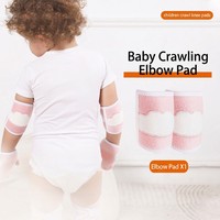 Ensemble de protection pour bébé : genouillères, coudières et protège-mains en tissu antidérapant, légers (22g), respirants et doux pour la sécurité des nourrissons