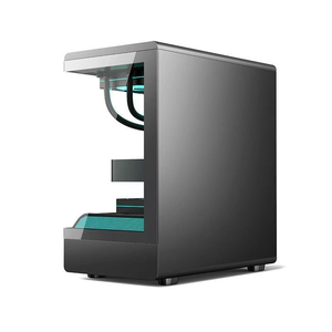 Boîtier PC Mini Tour Hurricane Beast M-ATX, compatible avec les cartes mères <span class=keywords><strong>ITX</strong></span> et le refroidissement liquide de 240 mm, panneau latéral en verre trempé, ordinateur de jeu - Product Image 4