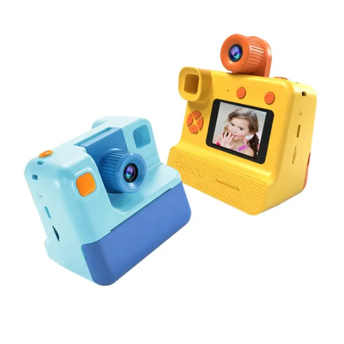 Unique high definition mini children camera front and rear hd video selfie digital cartoon camera for kids printing
