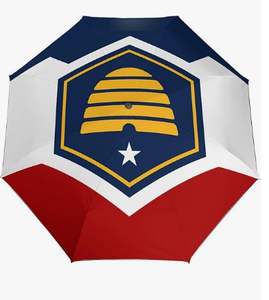 Parapluie compact avec drapeau du Dakota du Sud, résistant au vent, de haute qualité, parapluie de voyage, ouverture et fermeture automatiques, grands parapluies pour la pluie - Product Image 4