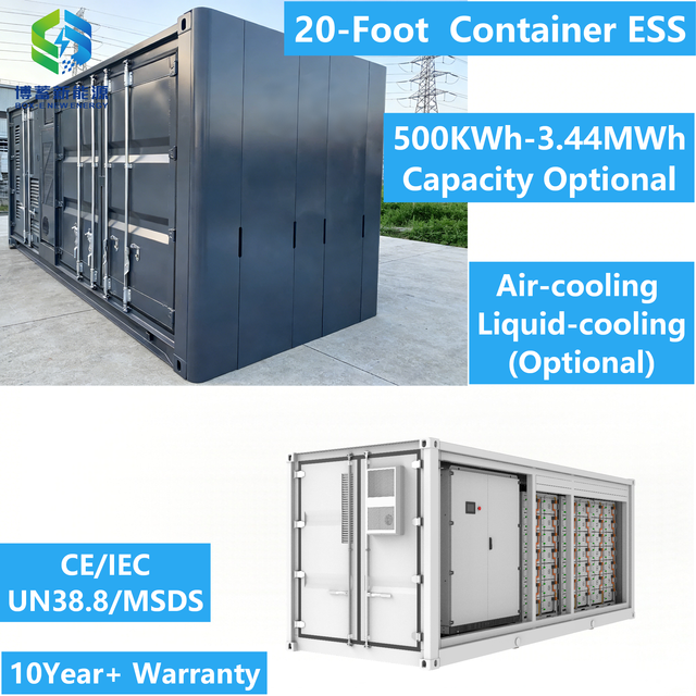 High Power 500Kwh 1Mwh 2Mwh Industrial 20FT Solar Container Energy Storage System RS485 Communication