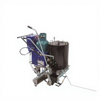 Yucheng Machine de marquage routier électrique pure à poussée manuelle de précision, 4,3 CV, 72 kg, pulvérisateur de lignes routières à froid, haute efficacité
