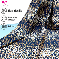 Tissu de maillot de bain extensible dans les quatre sens, imprimé léopard par sublimation personnalisée, 80 % polyester, 20 % élasthanne