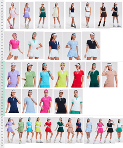 Jupe de tennis plissée pour femme NSR, 1 pièce, short de sport, taille haute, dégradé de couleurs, pour l'entraînement - Product Image 6