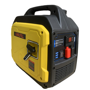 גנרטור בנזין 1 קילוואט 12 וולט DC, דגם עם התנעה חשמלית, שקט, נייד, לייצור חשמל ביתי וחיצוני - Product Image 1