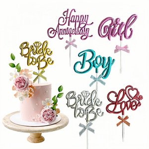 Adornos para pasteles de miel y dulzura, acrílicos, para novia, niño, niña, amor, aniversario, cumpleaños, decoraciones para el día de San Valentín - Product Image 1