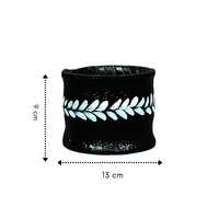 Pot de fleurs décoratif élégant noir pour table, support de plantes vertes pour bureau et salon