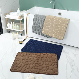 Tapis de bain antidérapant en polyester <span class=keywords><strong>FIGOO</strong></span>, doux et confortable, absorbe bien l'eau, idéal pour la cuisine, la douche, les toilettes, design moderne - Product Image 4