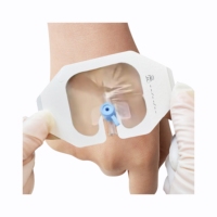 Pansement transparent pour fixation de canule IV / Pansement jetable pour fixation de canule IV avec porte-veine en U