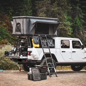Aluminium-Dachzelt für SUV 4x4 Cross Country automatisches hydraulisches Pop-Up-Hartschalen-Wasserdichtes Camping-Lkw-Dachzeltbox