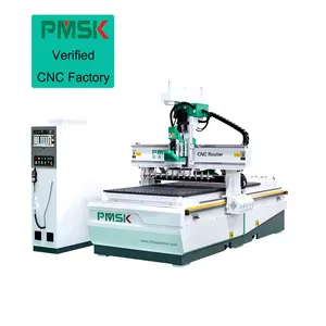 PMSK 1325 Atc Cnc Router 1530 3d Wood Carving Cutting Machine Woodworking Machinery With Linear Tool Changer