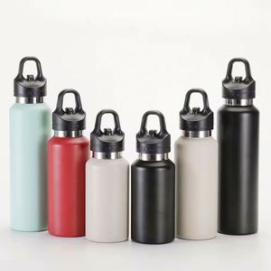 Bouteille d'eau sport isotherme en acier inoxydable à double paroi 350 ml avec logo personnalisé, ouverture à une main, indispensable pour la rentrée scolaire, personnalisable - Product Image 2
