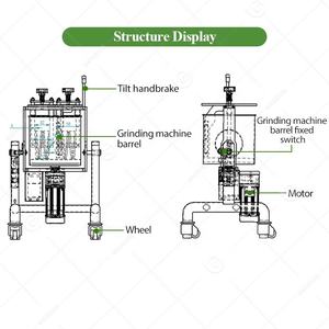 מכונת טמפרור קקאו קטנה, 40-50 ק\\\"ג, להמסת שומן, 2 ק\\\"ג, 10 ק\\\"ג, מיכל טמפרור קטן, מטחנת שוקולד מיני, מנג'ר אבן - Product Image 5
