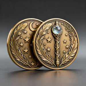 Moneda Conmemorativa <span class=keywords><strong>de</strong></span> Colección 3D <span class=keywords><strong>de</strong></span> Anime, Esmalte Suave, Metal Plateado, Latón Antiguo, Cobre, Bronce, Personalizada - Product Image 2