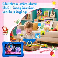 Tablet PC Infantil de 7 Pulgadas, HD Quad Core 1024x600, Aplicaciones Educativas, Juegos de Rompecabezas, 2GB, Wi-Fi, Nueva, Silicona, MTK