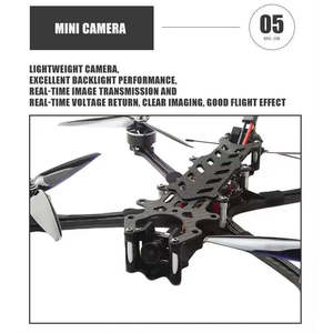 Dron de carreras profesional Quadcopter FPV de 7 pulgadas con rendimiento de vuelo estable y Marco de fibra de carbono de 295MM Dron de carreras de 7 pulgadas - Product Image 3