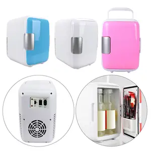 Mini refrigerador portátil de maquillaje para coche, refrigerador compacto para cuidado de la piel, 4 L/6 Can Ac/Dc Cosmetics Beauty 12v