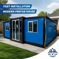 20ft 40ft Großräumiges Erweiterbares Containerhaus mit Wärmedämmung Integriertes Gebäude für Arbeitercamps & Baustellenunterkünfte