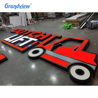 Enseigne lumineuse LED 3D personnalisée pour logo de voiture, idéale pour la publicité dans les centres commerciaux et les hôpitaux – Couleurs personnalisables, utilisation intérieure et extérieure