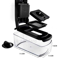 18-delige set voedsel- & groentesnijder, spiralsnijder, groentesnijder met opvangbak, keuken gadgets, keukenaccessoires