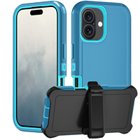 Funda Protectora para Teléfono Móvil KINGSOUL Multicolor de TPU Anti-caídas, Personalizable, Multimarca, Diseño de Robot Blindado 16/15/PRO MAX, Resistente a Impactos