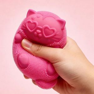 Nuevo Diseño Needoh Fuzz Ball Wild Cats, Juguete Antiestrés de Maltitol Suave y Blandito para la Punta de los Dedos - Product Image 6