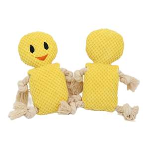 2025 all'ingrosso basso MOQ forte cane giocattolo di peluche giocattolo interattivo Puzzle giocattolo per cani peluche di cotone tirante cigolante per divertimento - Product Image 4