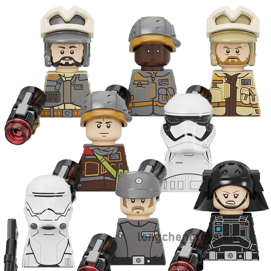 SW Space Wars película Rebel Troopers Imperial comandante muerte soldado bloques de construcción figuras para niños Juguetes PG8290