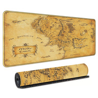Alfombrilla de Juego para Videojuegos, Venta al Por Mayor de Fábrica, 60x30cm, Diseño de Mapa del Mundo en Tela, Antideslizante, Plegable, Lavable, Cosida, para Oficina y Hogar