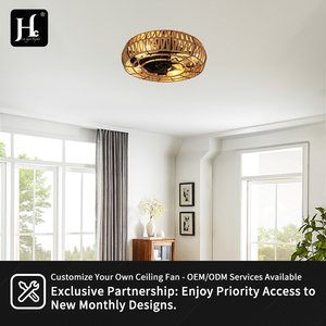 Ventilateur de plafond moderne intelligent de 19 pouces pour salle de bain, avec moteur DC en métal, bande lumineuse, télécommande, LED, 3 vitesses, faible bruit, intensité variable - Product Image 5