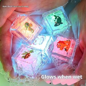 Nouveaux glaçons lumineux personnalisés avec logo, imprimés d'animaux marins, LED clignotants, pour décorations de baby shower, bar, <span class=keywords><strong>club</strong></span>, fête - Product Image 2