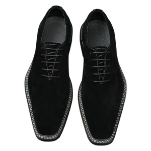 Zapatos de Cuero Genuino para Hombre, Estilo Casual de Negocios, con Cordones, de Tres Piezas, en Piel de Vacuno de Primera Calidad, 2026 - Product Image 3