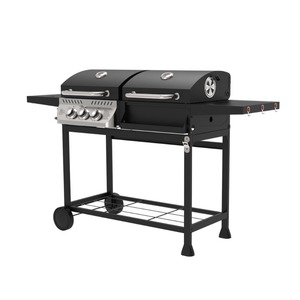 Griglia per Pesce in Metallo <span class=keywords><strong>a</strong></span> Doppio Uso, <span class=keywords><strong>a</strong></span> Gas Butano e <span class=keywords><strong>Metano</strong></span>, <span class=keywords><strong>Barbecue</strong></span> Stile Americano per Feste, Senza Fumo e Antivento - Product Image 2