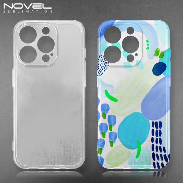 For I Phone Series Transparent 2D TPU Anti-fall UV Printing Phone Cover Sublimation Blank Phone Case for iPhone 16