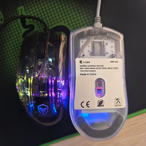 Souris de jeu RGB transparente tri-mode : 10000 DPI, 2.4G/BT/Filaire, 7 boutons, 400mAh, 80 millions de clics - pour PC, ordinateur portable, Mac, mobile - Product Image 4