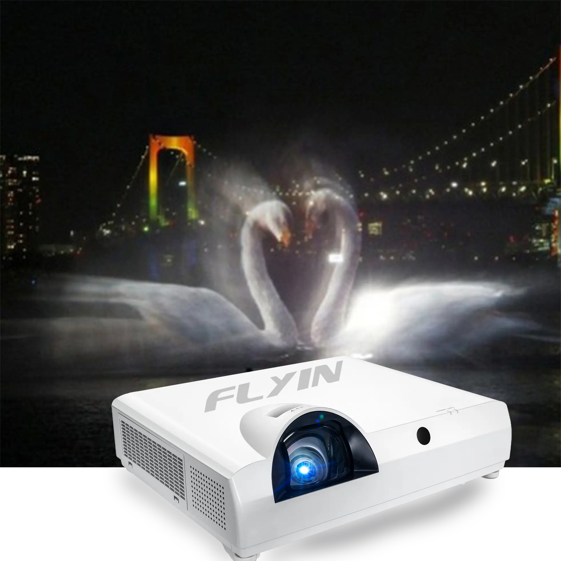 Projecteur laser à courte focale haute luminosité avec installation à 360 degrés Technologie WXGA 3LCD pour les entreprises et l'éducation