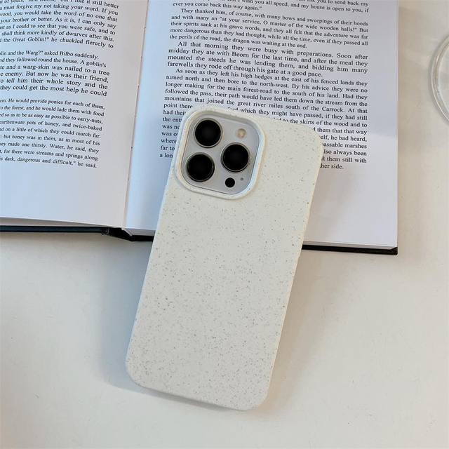 Eco Biodegradable Wheat Straw Soft TPU Phone Case for iPhone 14 12 13 11 Pro Max 6 7 8 15 Plus Magnetic Shockproof Cover Shell