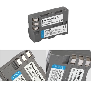 Batería de iones de litio de 2200mAh, batería digital ENEL3E EN EL3E para cámara <span class=keywords><strong>Nikon</strong></span> D50 D70 <span class=keywords><strong>D70s</strong></span> D80 D90 D100 D200 D300 D300S D700 - Product Image 3