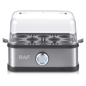 หม้อต้ม RAF 300W สำหรับไข่ได้สูงสุด 8 ฟอง พร้อมปุ่มควบคุมเดียว ใช้งานง่าย และระบบป้องกันความร้อนเกินสำหรับการทำอาหารสองเท่า - Product Image 2