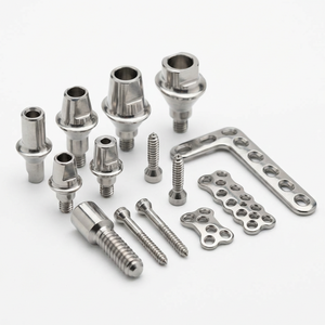 Layanan Pemesinan CNC Titanium Toleransi Tinggi untuk Implan Gigi, Mesin Bubut CNC Kelas Medis, Suku Cadang Mesin CNC - Product Image 1