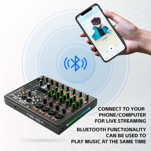 URX AM08 Bàn điều khiển DJ chuyên nghiệp phòng thu âm, giao diện âm thanh kỹ thuật số, <span class=keywords><strong>card</strong></span> âm thanh và bộ trộn, hỗ trợ trình điều khiển ASIO4ALL - Product Image 6